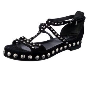Zadig & Voltaire Black Studded Sandals